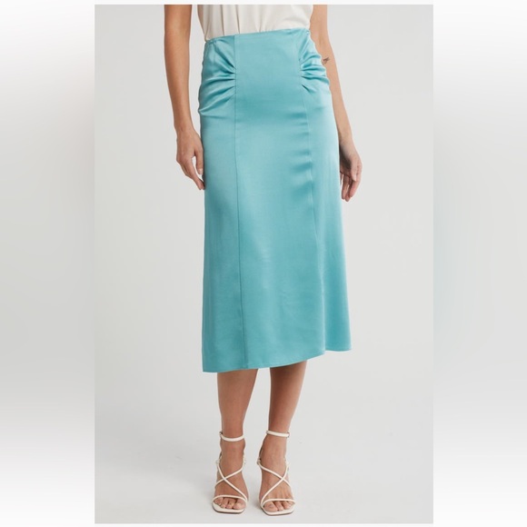 BOSS Vaniki Satin Midi Skirt